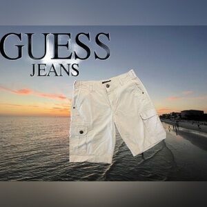 Guess 100% cotton walking cargo shorts